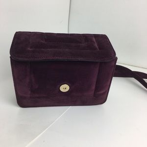 Danier Burgundy Velvet shoulder bag